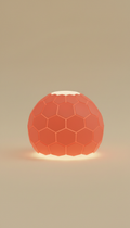 Lampe d’accent coupole corail pop