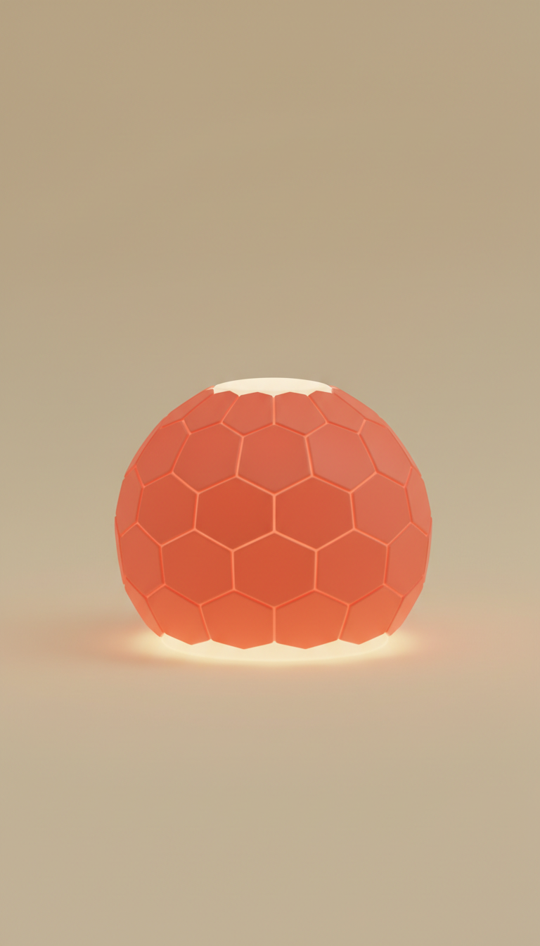 Lampe d’accent coupole corail pop