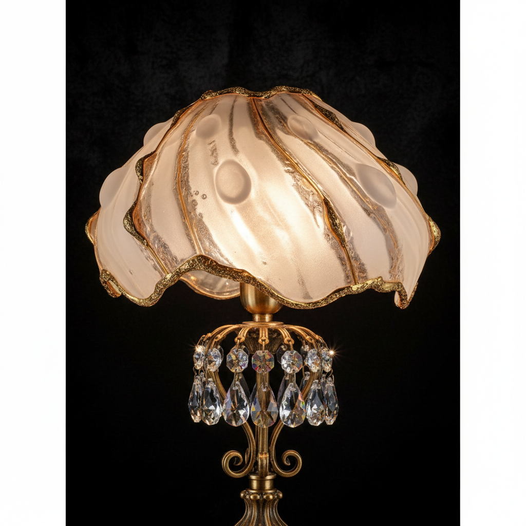 Lampe premium - détail cristaux